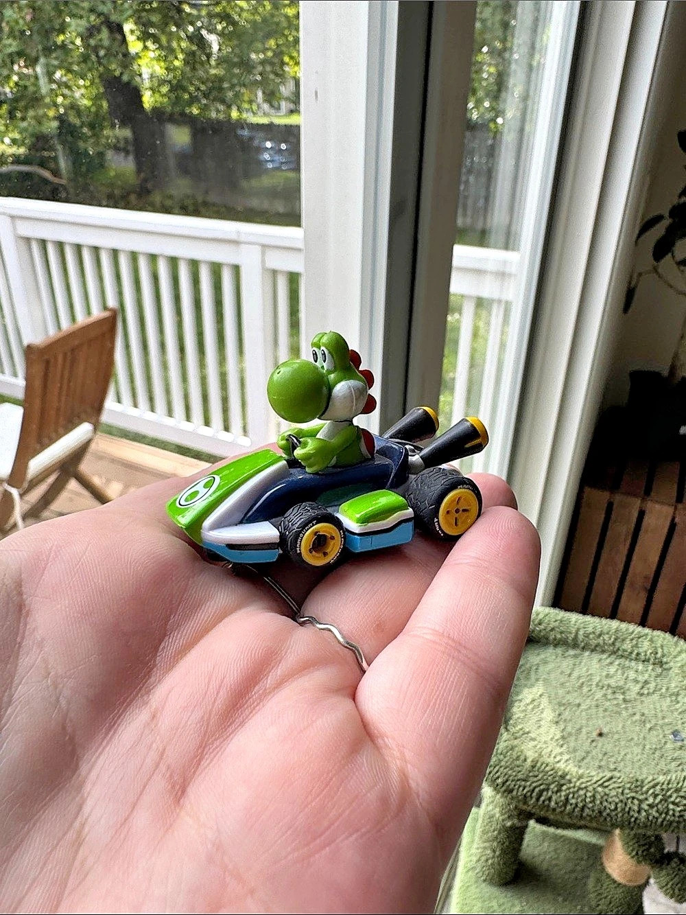 Nintendo Mario Kart Yoshi Toy Vehicle in Green & Blue
